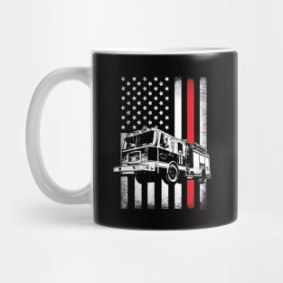 Fireman American Flag Mug